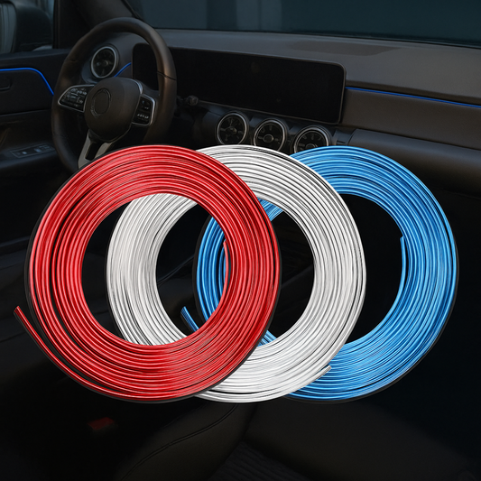 Tira Moldura Decorativa para Interior de Autos + Espátula - GlowLine