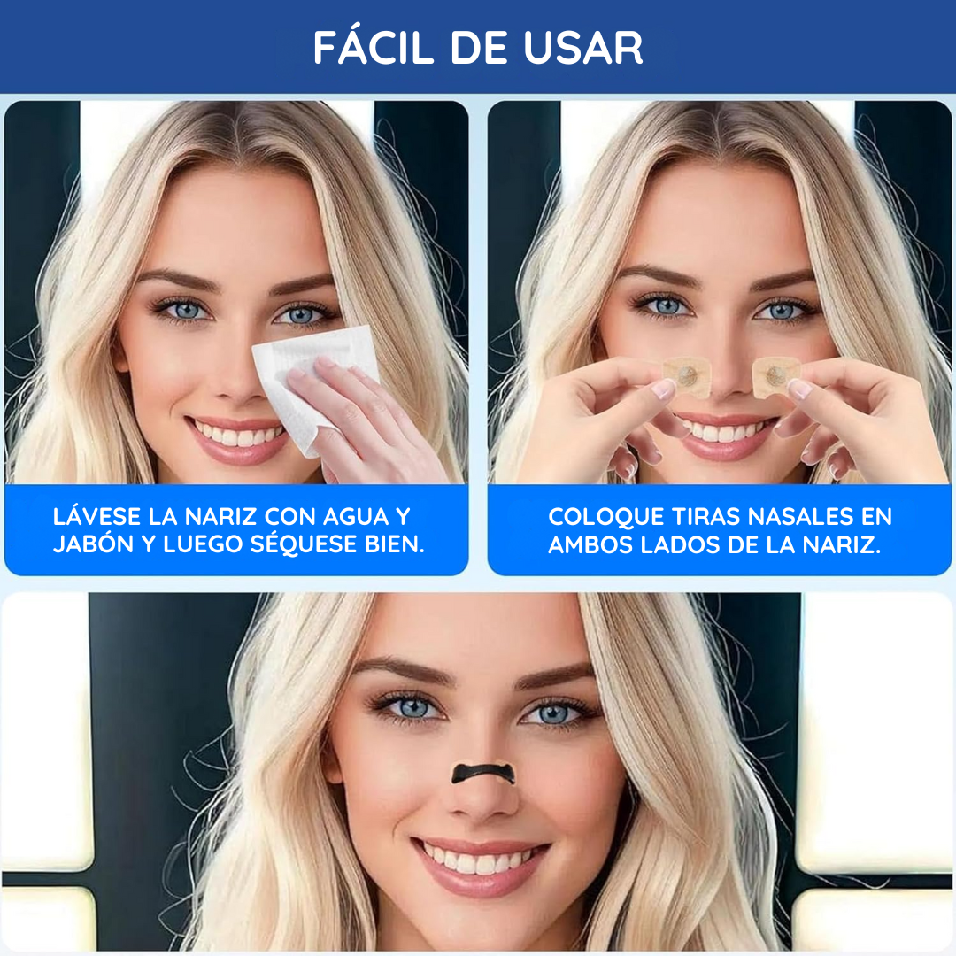Tiras nasales Adhesivas Antironquidos - NasalClear