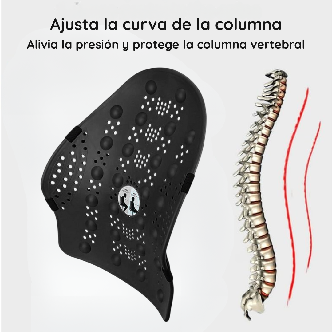 Cojin Respaldar Ergonómico Lumbar de Policarbonato - ErgoRelax Pro