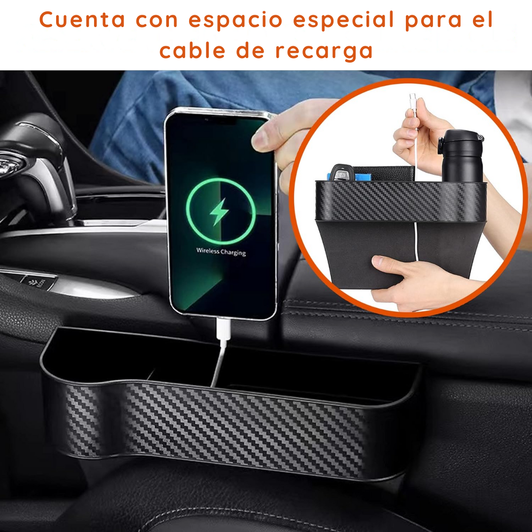 Organizador porta objetos de Fibra de carbono para Auto - Neo Organizer