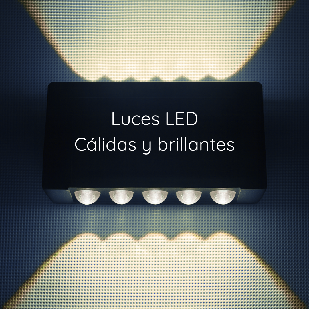 Pack 2 Lamparas Solar LED Decorativas de pared - Premium SolarGlow