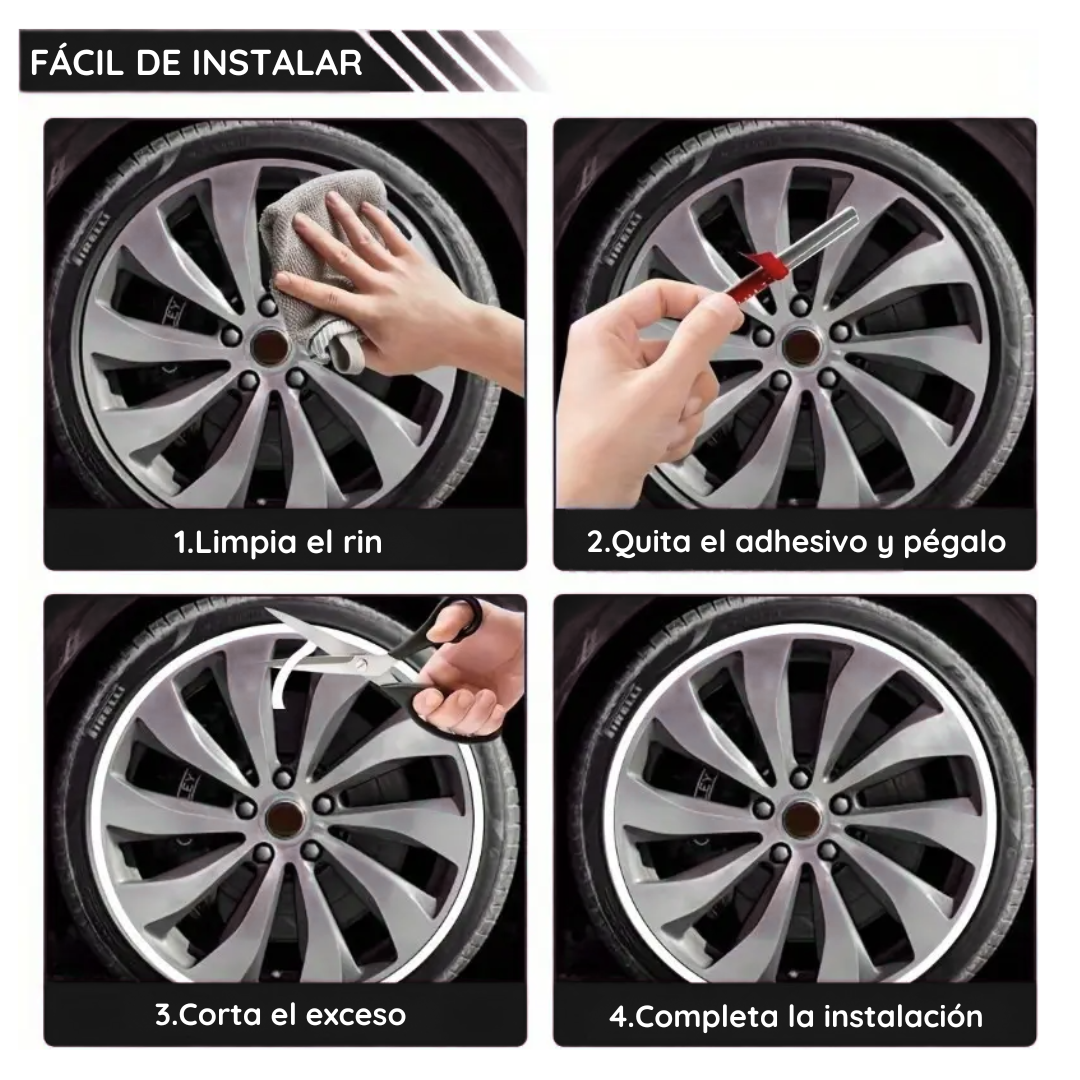 Protector de Goma para Rines de Auto - RinShield PRO