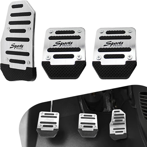 Juego de 3 Pedales de aluminio anti-deslizantes PREMIUM