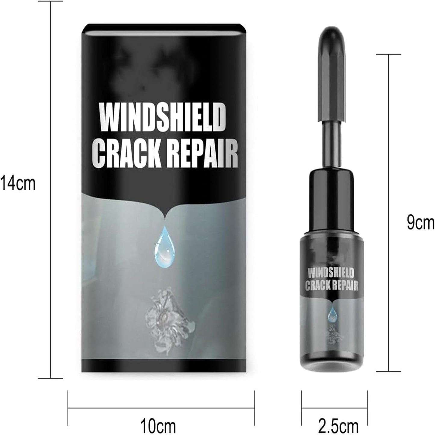 kit de reparación de grietas para parabrisas - Crackfix Pro