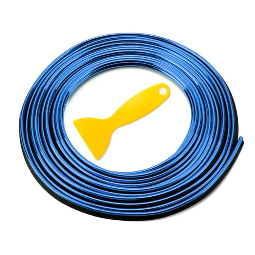 Tira Moldura Decorativa para Interior de Autos + Espátula - GlowLine
