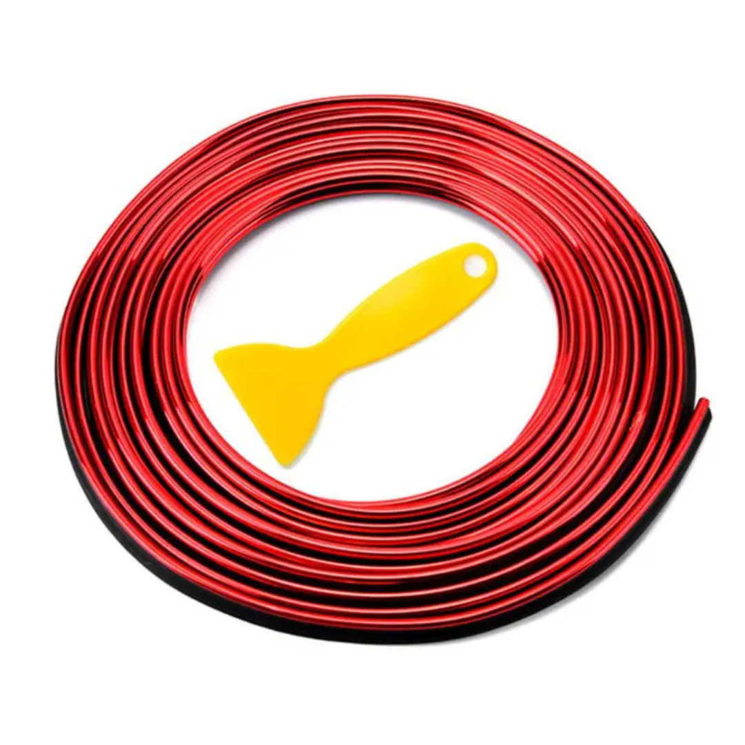 Tira Moldura Decorativa para Interior de Autos + Espátula - GlowLine