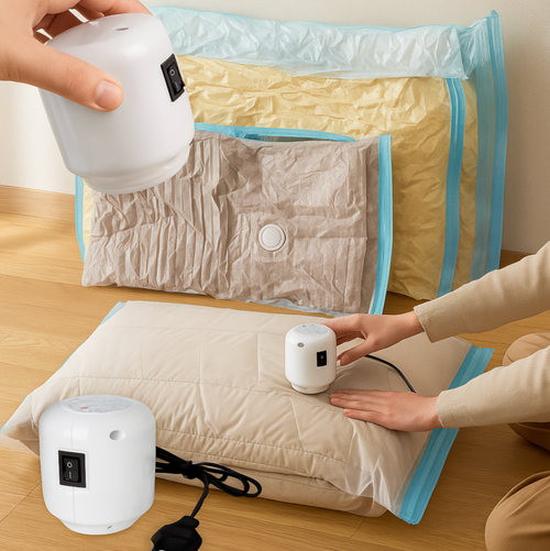 Succionador eléctrico 220v para bolsas compresoras