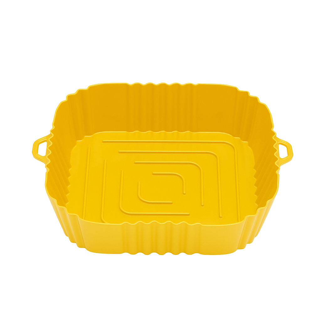 Pack 3 Bandejas Cuadradas de Silicona para Freidora de Aire - AirTray Pro
