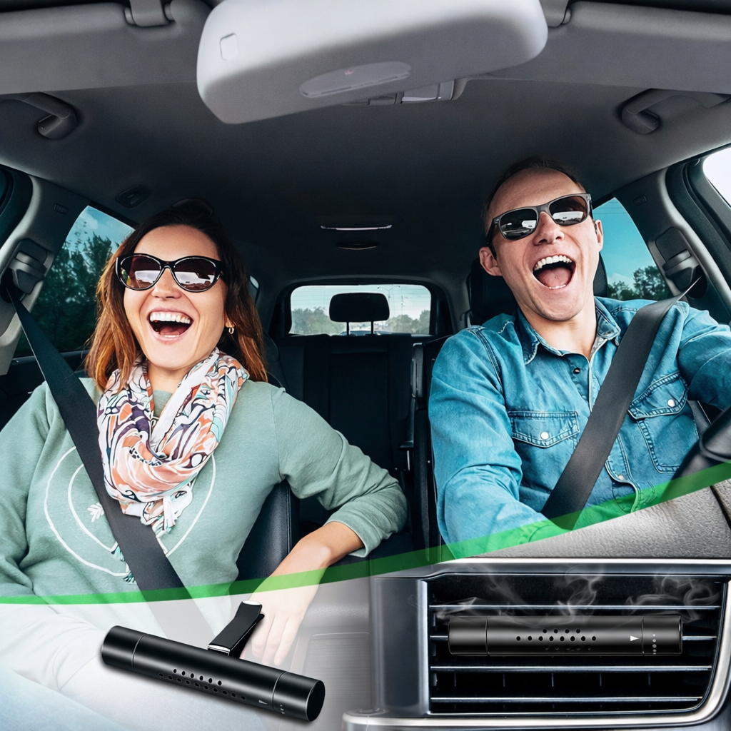 Ambientador y Aromatizador Difusor De Perfume Para Autos con 3 fragancias - PowerFresh Pro