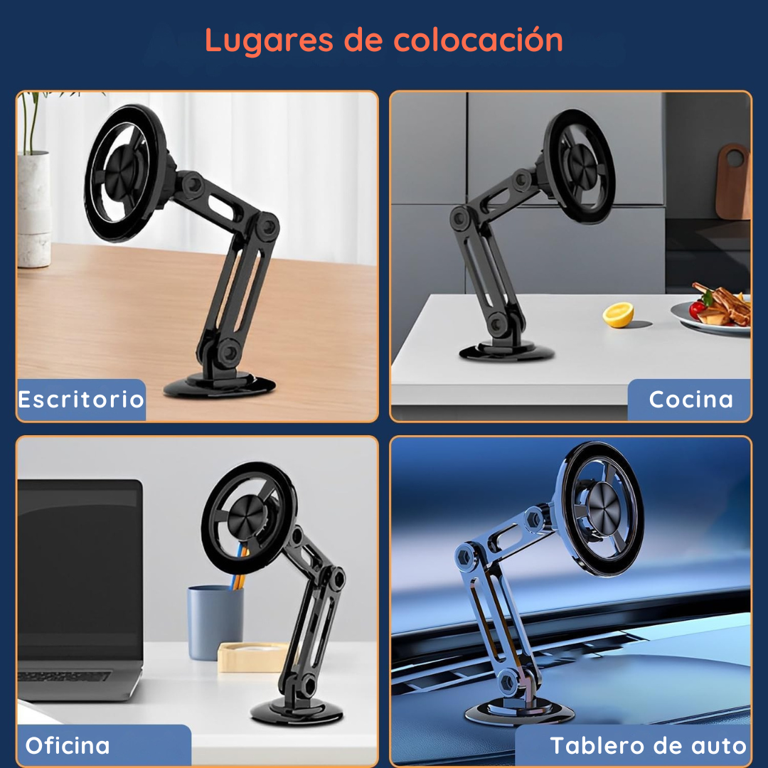 Soporte de metal magnético para celular 360° - MagnetGrip PRO