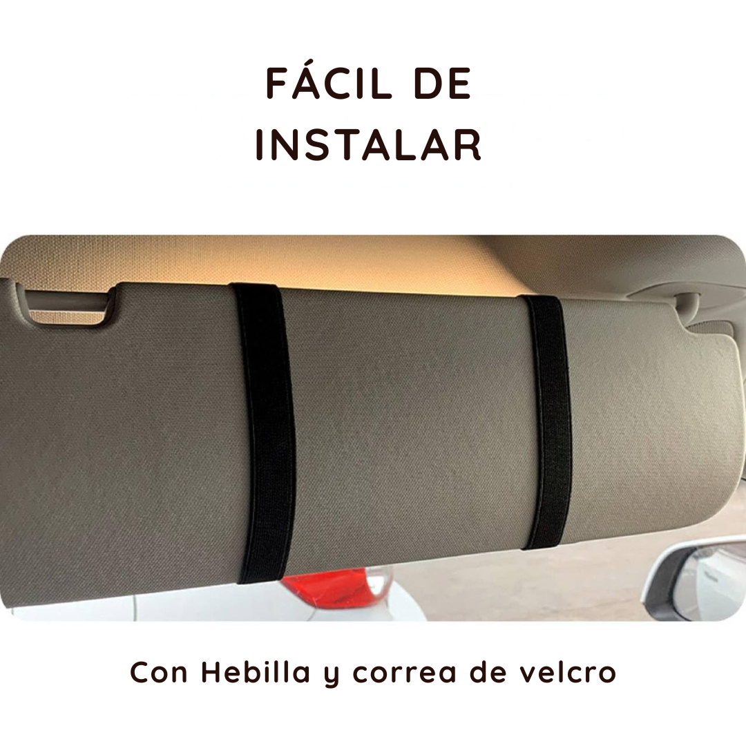 Espejo Con Luz Led Táctil Recargable Para Visera De Autos - MirrorLux