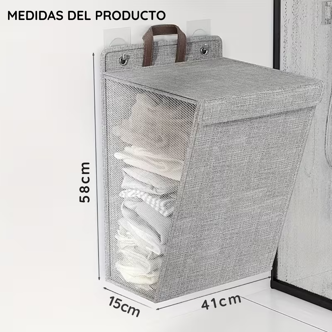 CESTO DE ROPA PLEGABLE PARA PARED - FLEXIWASH