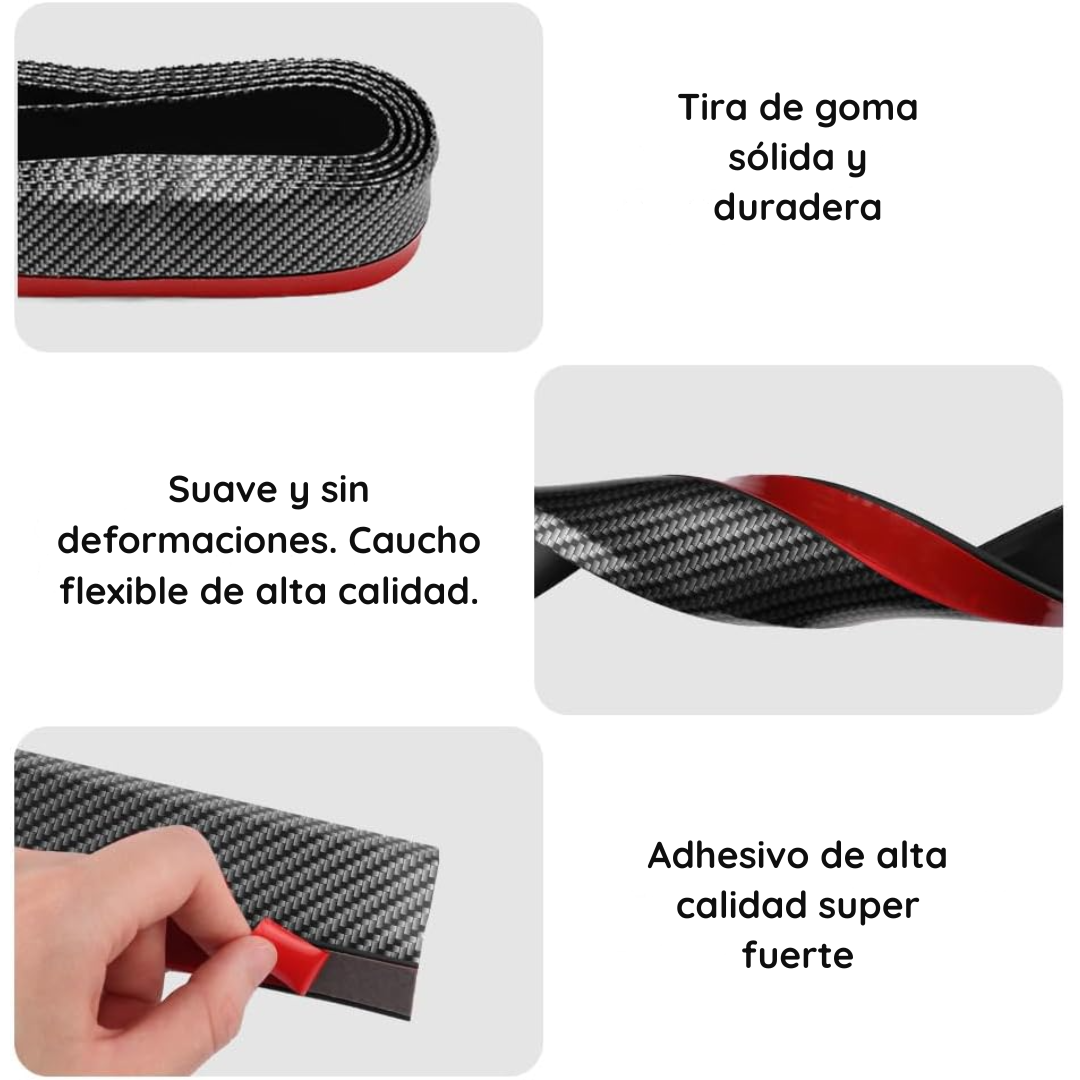 Lip Faldon Fibra Parachoque Delantero Lateral 2.5 metros - FrontViper