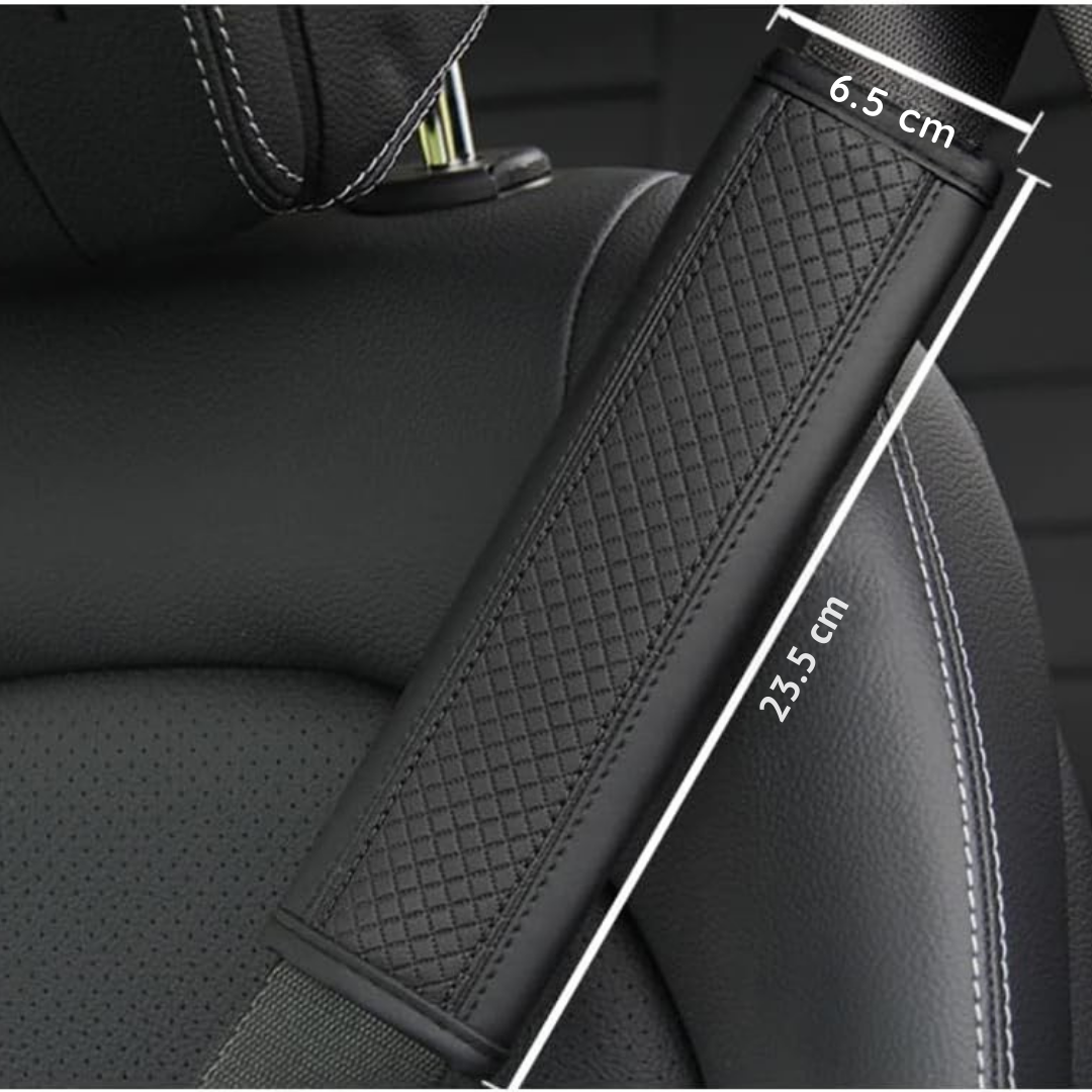 Almohadilla de CUERO para cinturón de seguridad - PREMIUM