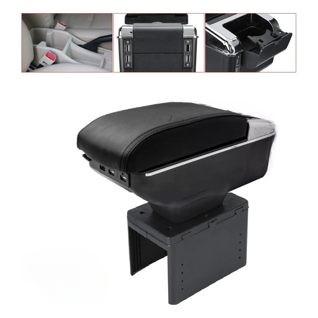 Apoya Brazos Universal para Auto con 7 Puertos Usb y Portavaso - RoadLink Station