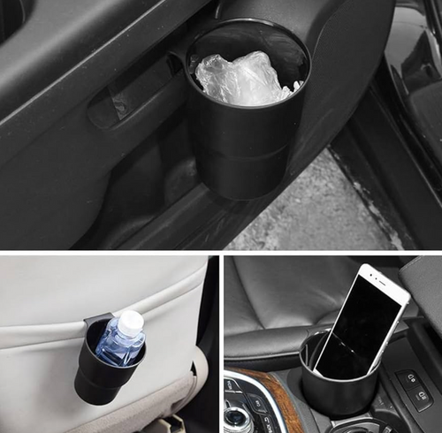 Tacho Basurero Con Clip Para Autos Camionetas