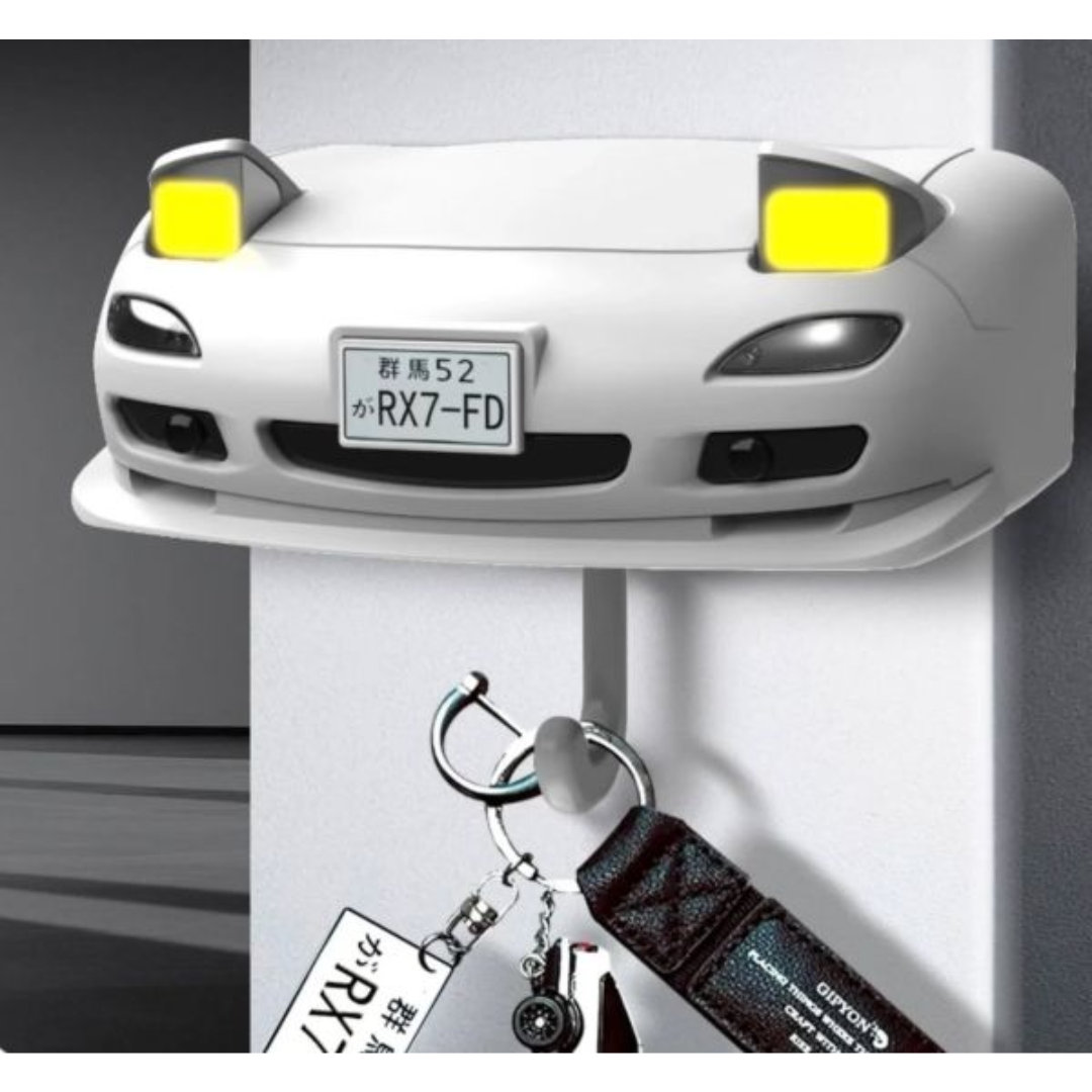 Organizador Porta Llaves Pared Forma De Autos Con Luces - KeyBumper