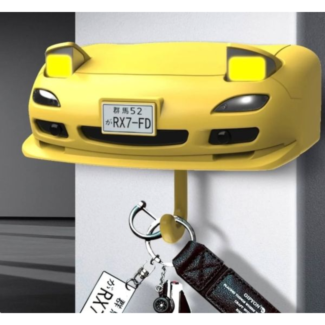 Organizador Porta Llaves Pared Forma De Autos Con Luces - KeyBumper