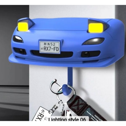 Organizador Porta Llaves Pared Forma De Autos Con Luces - KeyBumper