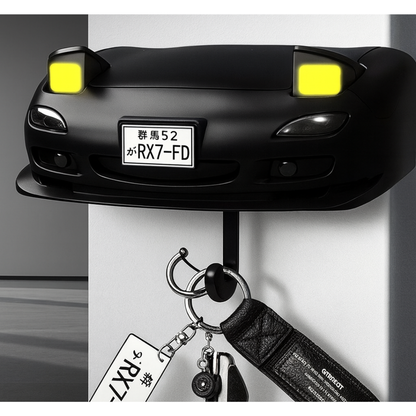 Organizador Porta Llaves Pared Forma De Autos Con Luces - KeyBumper