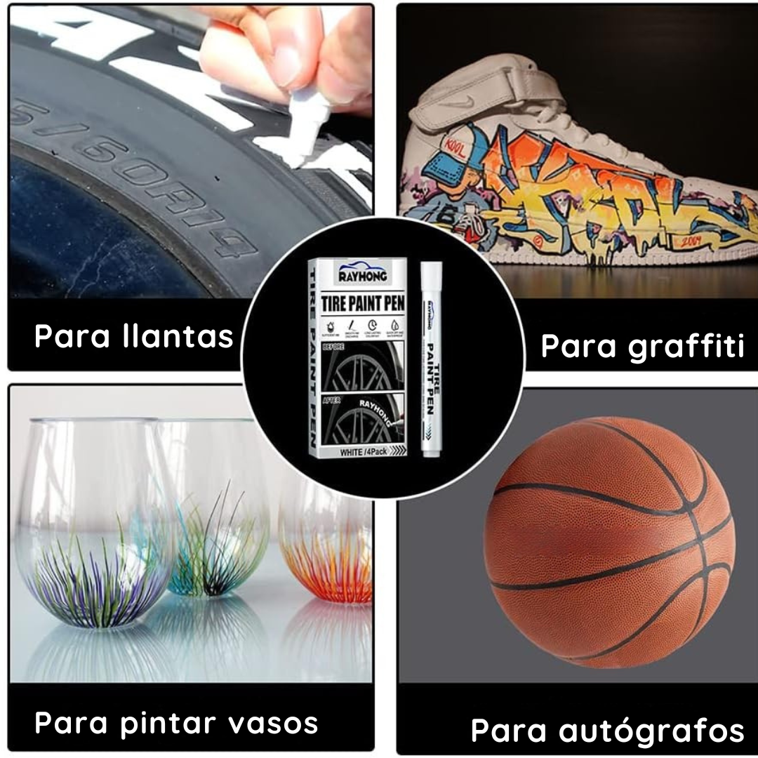 Paquete de 4 marcadores de pintura para llantas - Signature Wheels
