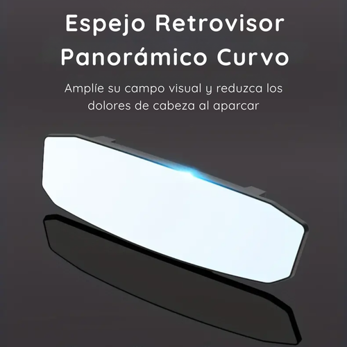 Espejo Retrovisor Grande Panorámico Antirreflejo Para Autos - VisionPro