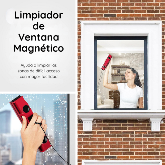 Limpiador De Ventanas Magnéticos para Vidrios Mamparas Puertas - GlassMag Pro