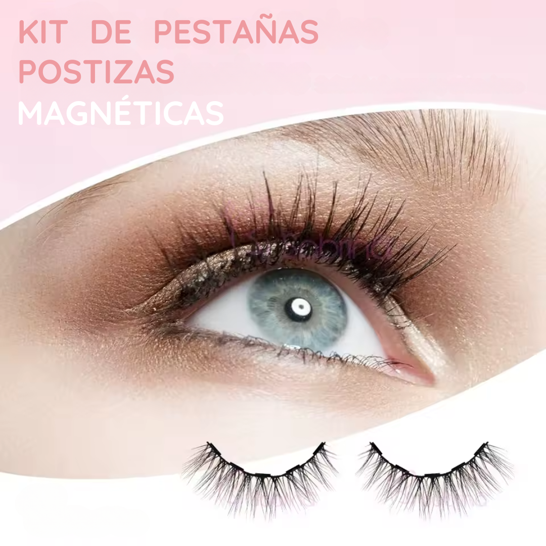 Kit De Pestañas Postizas Magnéticas con Delineador De Ojos - EyeMagix PRO