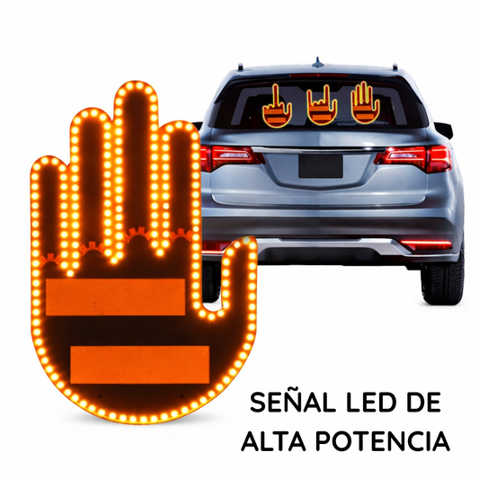SEÑAL DE MANO LED PARA AUTOS -  LUMI HAND