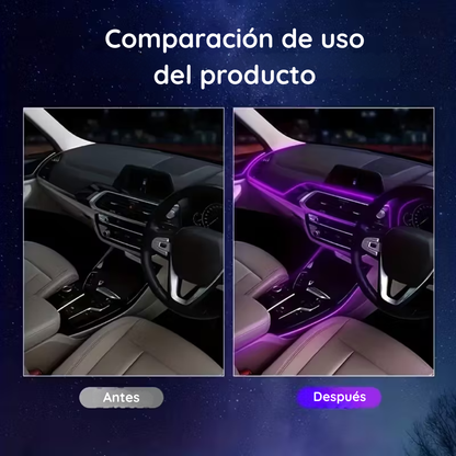 LUCES LED NEON PARA INTERIOR DE AUTO DE 5 METROS CON ESPATULA - NEON DRIVE