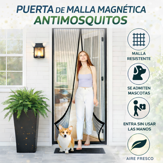 Cortina malla imantada Anti Mosquitos - Magic Mesh