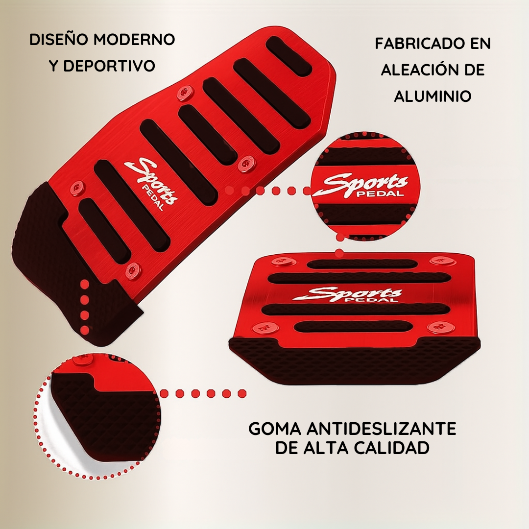 Juego De Cubiertas Antideslizantes de Pedales Para Autos automáticos - GripMax PRO