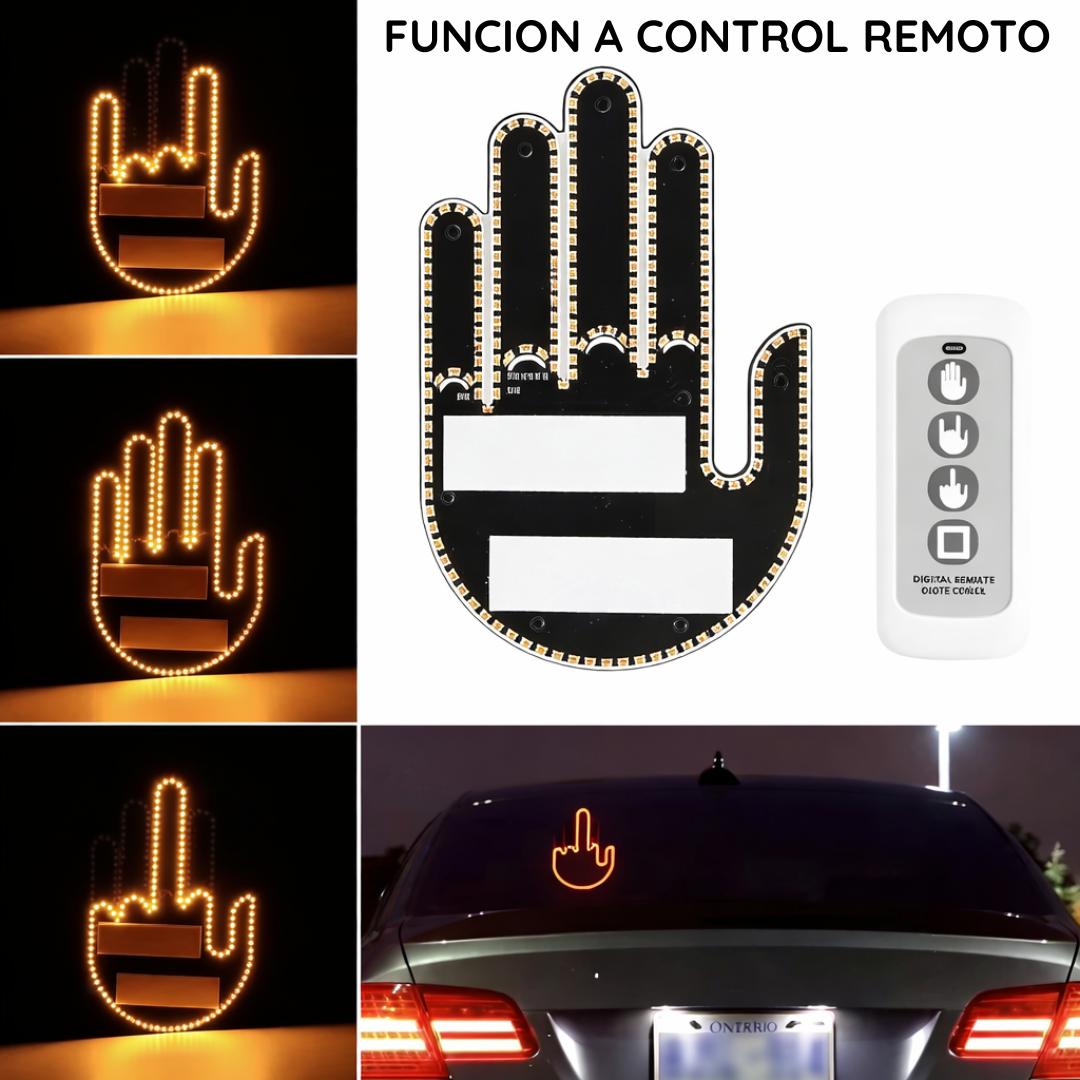 SEÑAL DE MANO LED PARA AUTOS -  LUMI HAND