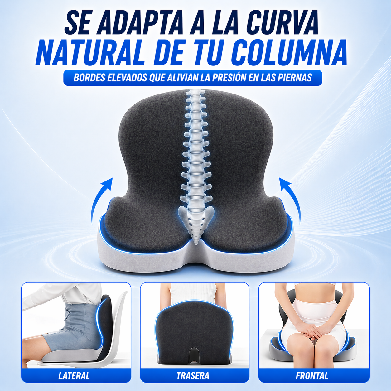 Cojin respaldar ortopédico ergonómico - LumbarMax