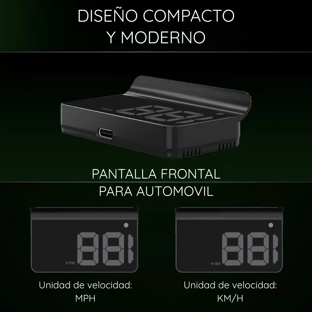 Velocímetro Proyector Para Autos Camionetas - MaxDrive HUD
