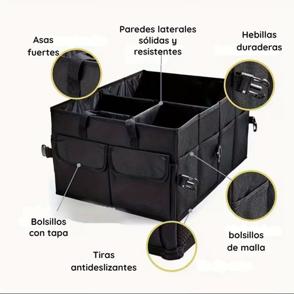 Organizador Impermeable y Plegable Para Autos y Camionetas - BoxPRO