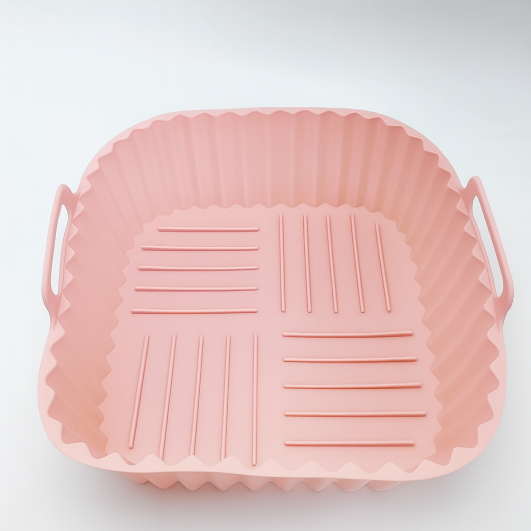 Pack 3 Bandejas Cuadradas de Silicona para Freidora de Aire - AirTray Pro
