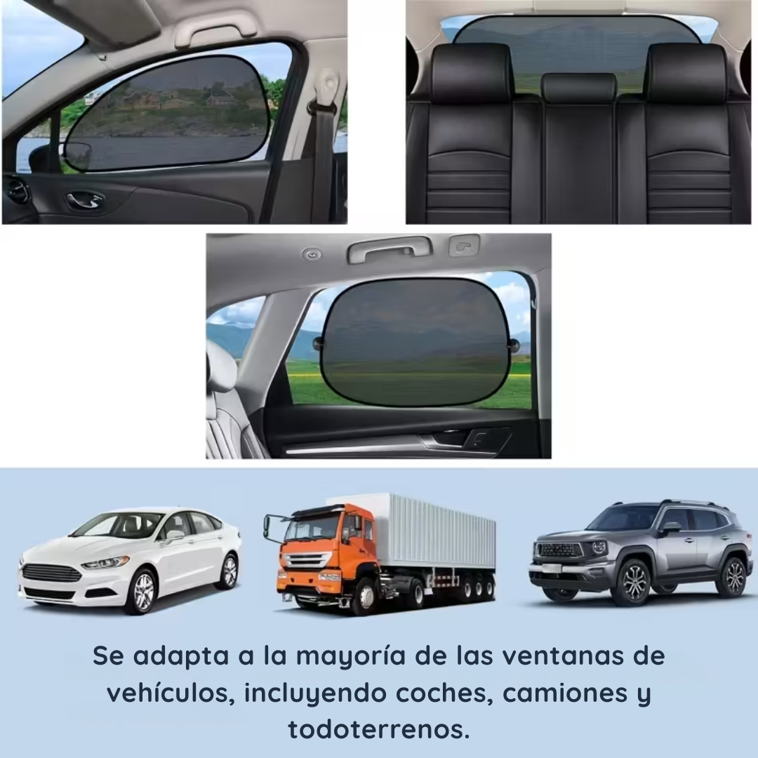Pack X5 piezas De Tapasol Para Autos y Camionetas - SunShield PRO