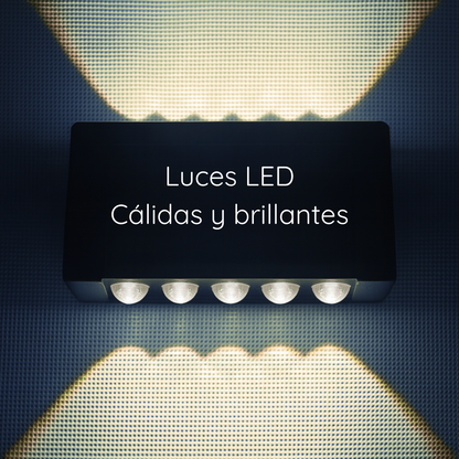 Pack 2 Lamparas Solar LED Decorativas de pared - Premium SolarGlow