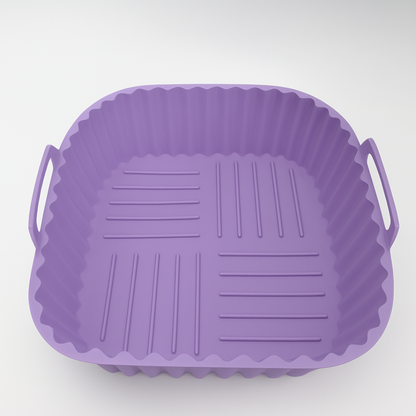 Pack 3 Bandejas Cuadradas de Silicona para Freidora de Aire - AirTray Pro