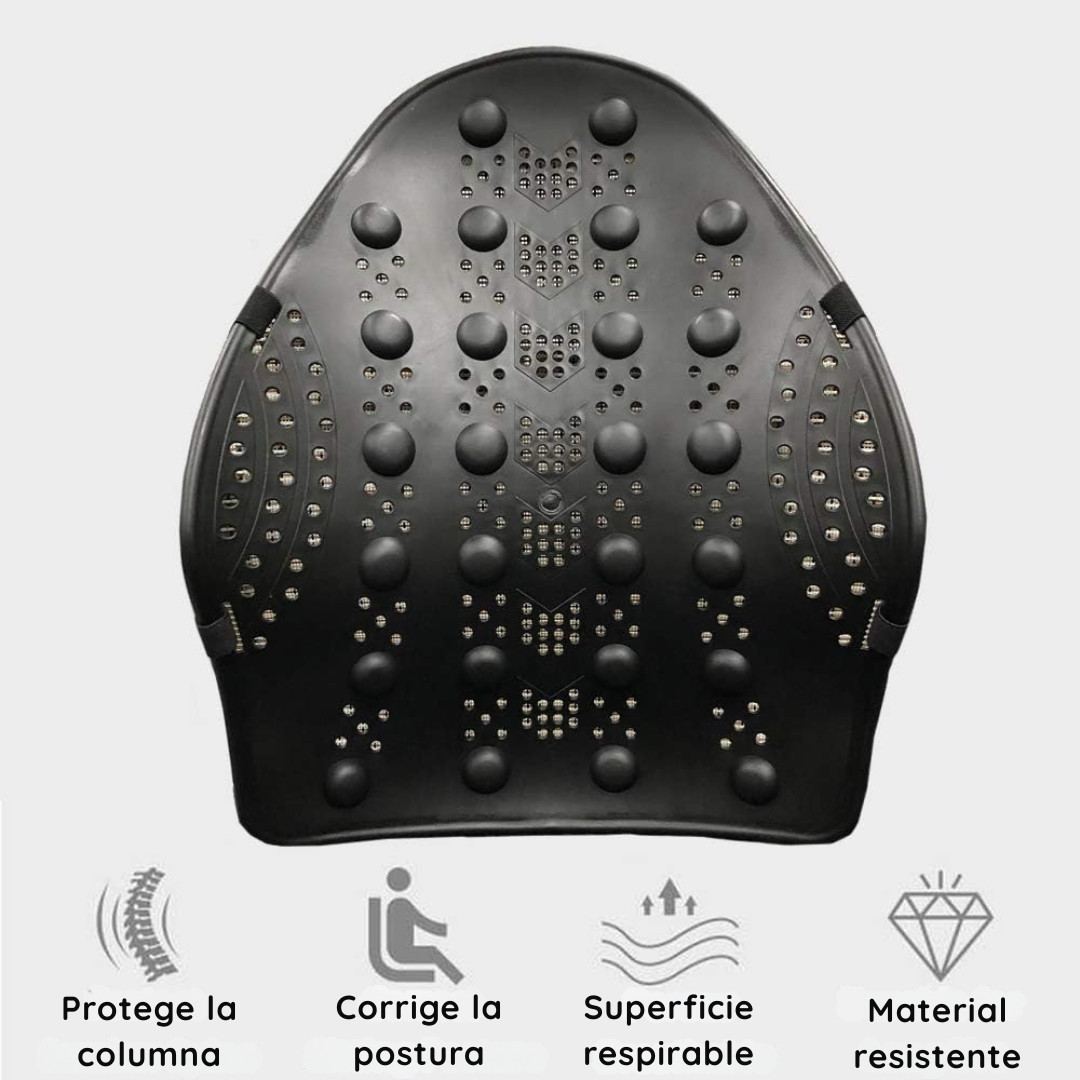 Cojin Respaldar Ergonómico Lumbar de Policarbonato - ErgoRelax Pro