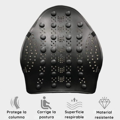 Cojin Respaldar Ergonómico Lumbar de Policarbonato - ErgoRelax Pro