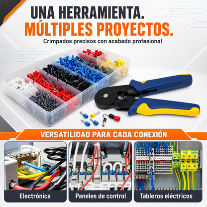 ALICATE CRIMPADOR HEXAGONAL DE TERMINALES ELECTRICAS - CRIMP X