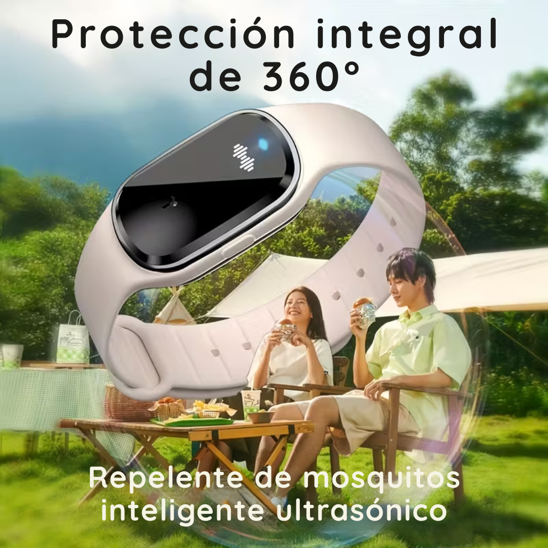Pulsera Repelente De Mosquitos Ultrasónico Impermeable - SonicShield PRO