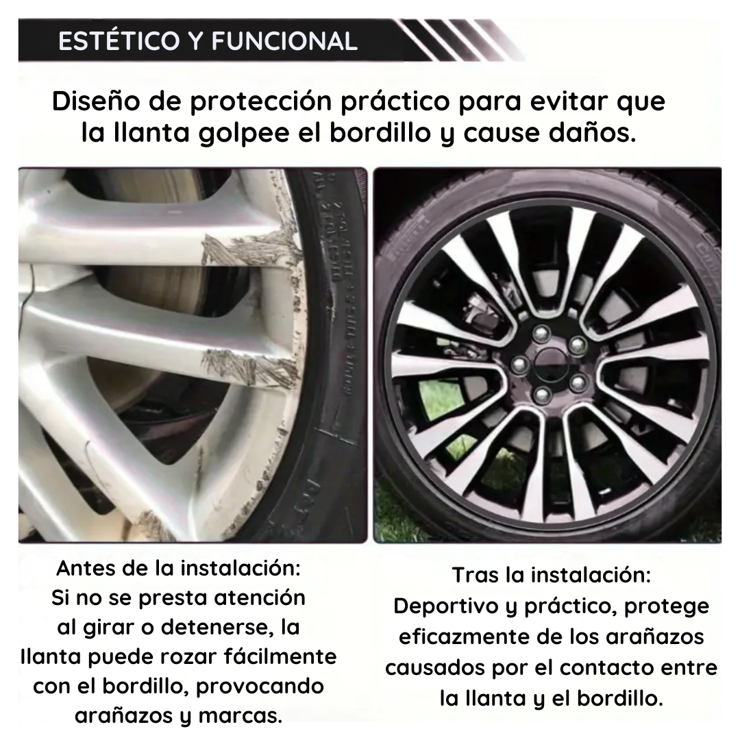 Protector de Goma para Rines de Auto - RinShield PRO