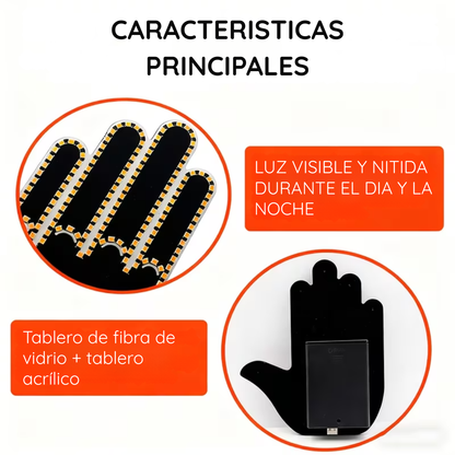 SEÑAL DE MANO LED PARA AUTOS -  LUMI HAND