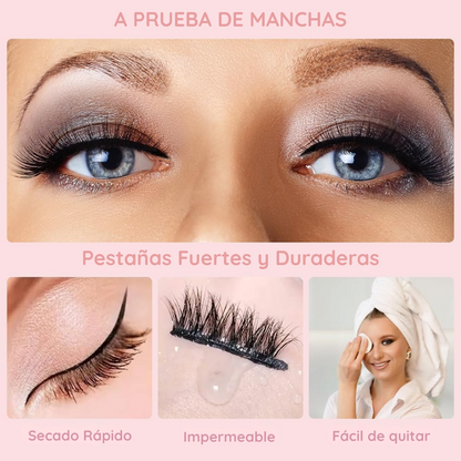 Kit De Pestañas Postizas Magnéticas con Delineador De Ojos - EyeMagix PRO