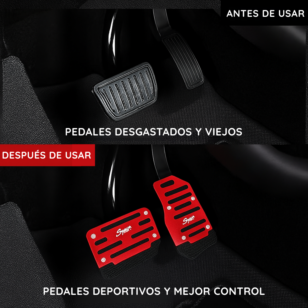 Juego De Cubiertas Antideslizantes de Pedales Para Autos automáticos - GripMax PRO
