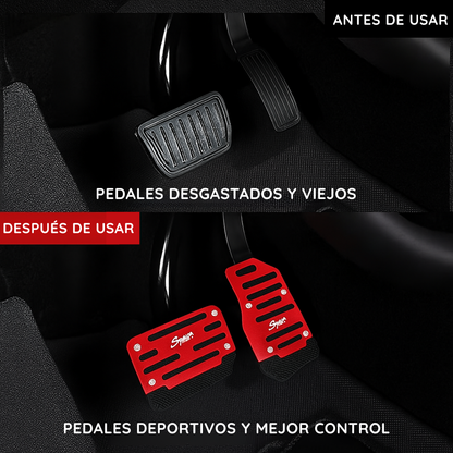 Juego De Cubiertas Antideslizantes de Pedales Para Autos automáticos - GripMax PRO
