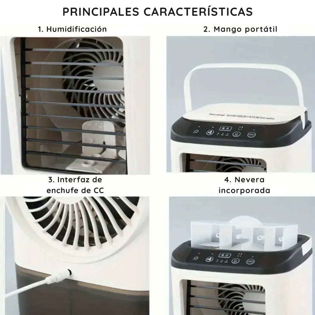 Enfriador De Aire Acondicionado Portátil y Ventilador 900ml - FrostAir PRO